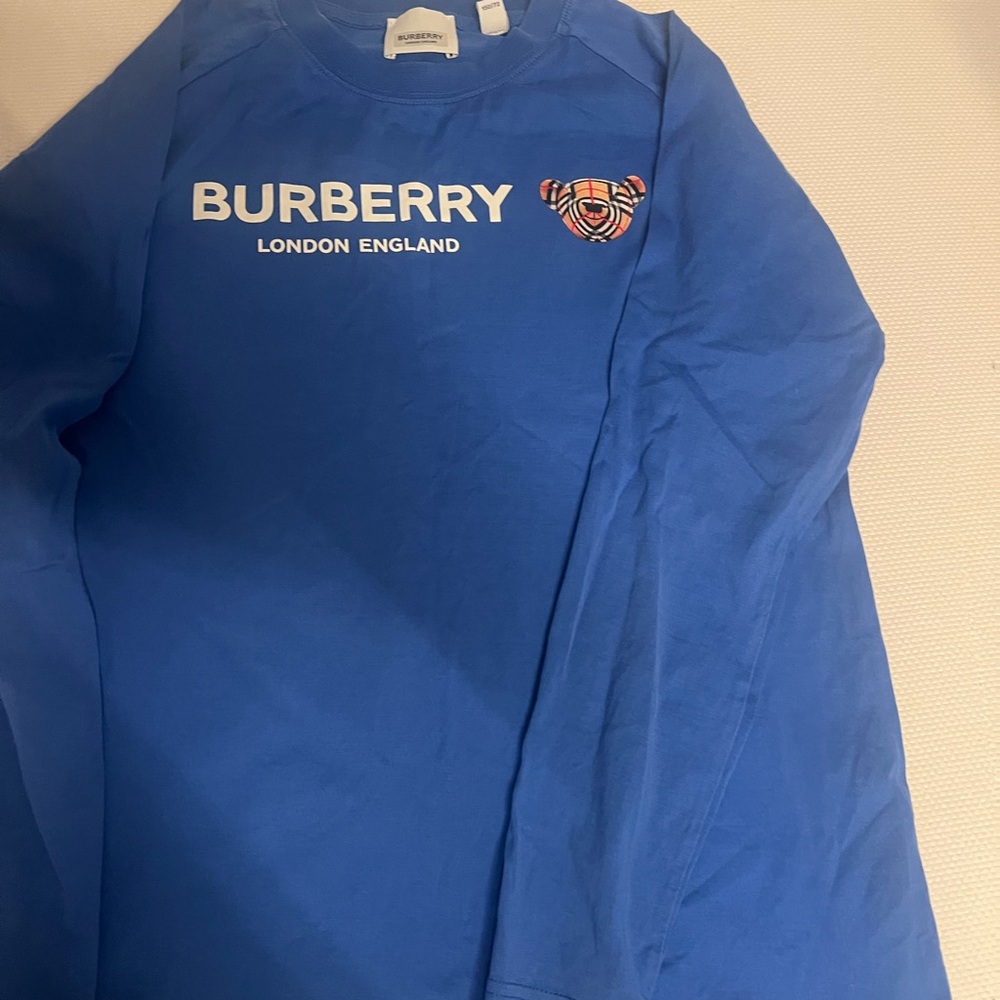 Burberry long sleeve boys tee-size12, like new condition